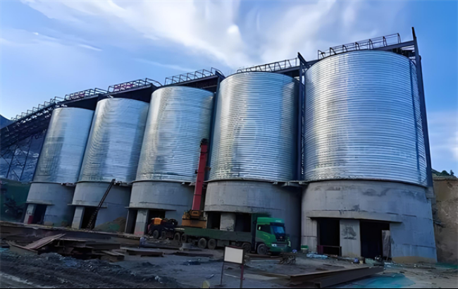 平谷螺旋卷板仓施工现场